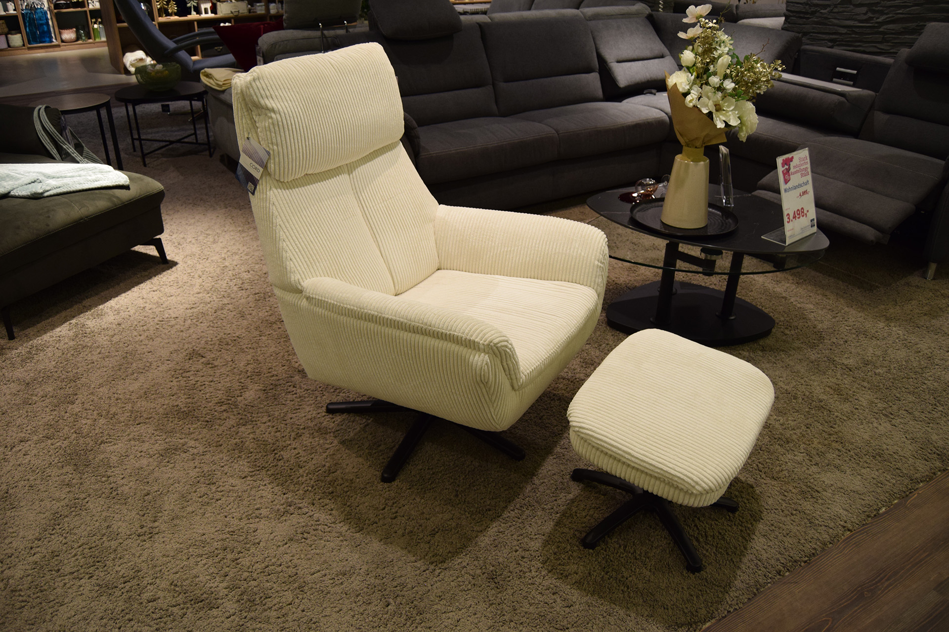 Sessel Medina mit Hocker