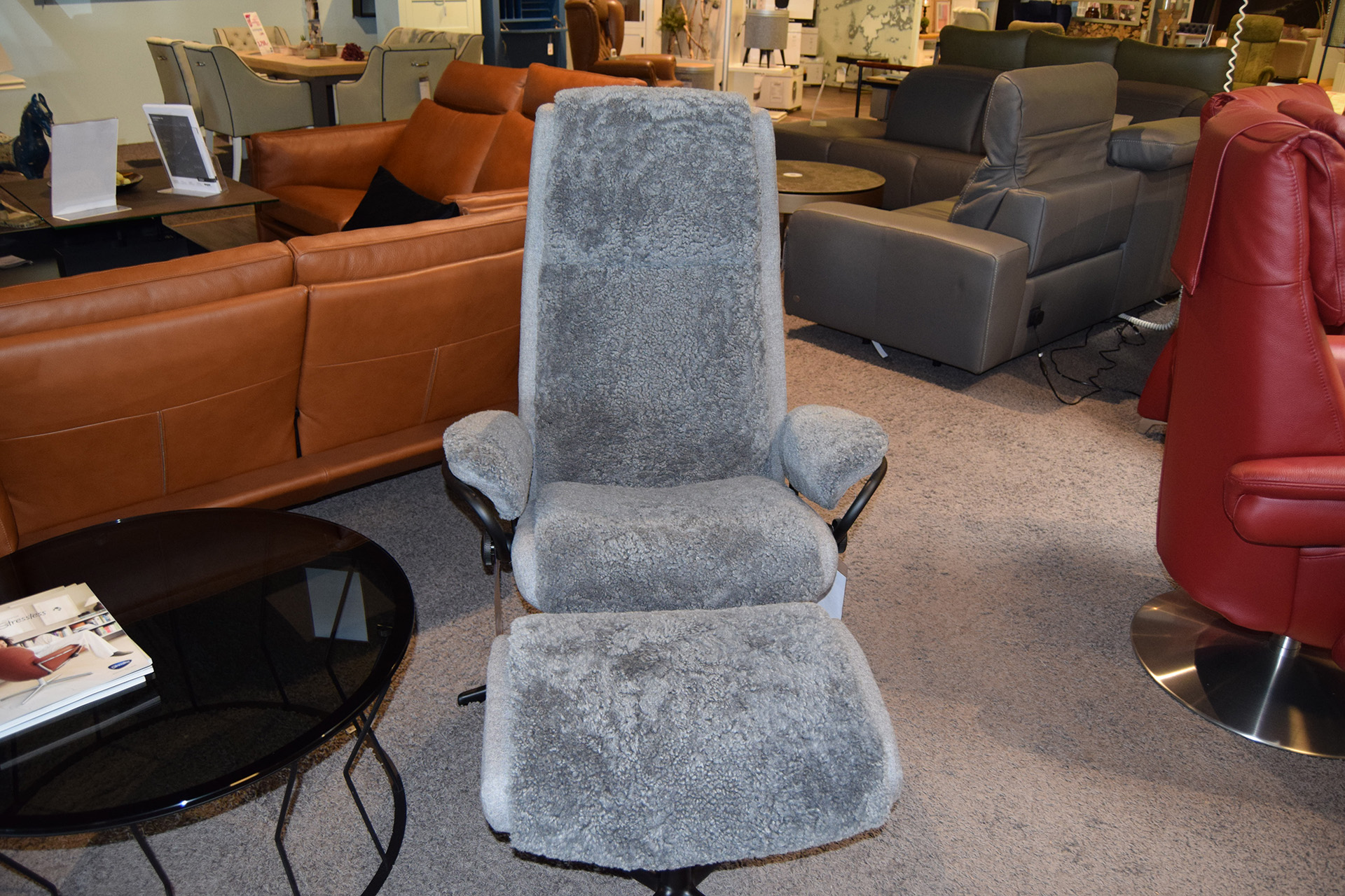 Stressless Sessel und Hocker Paris Cross