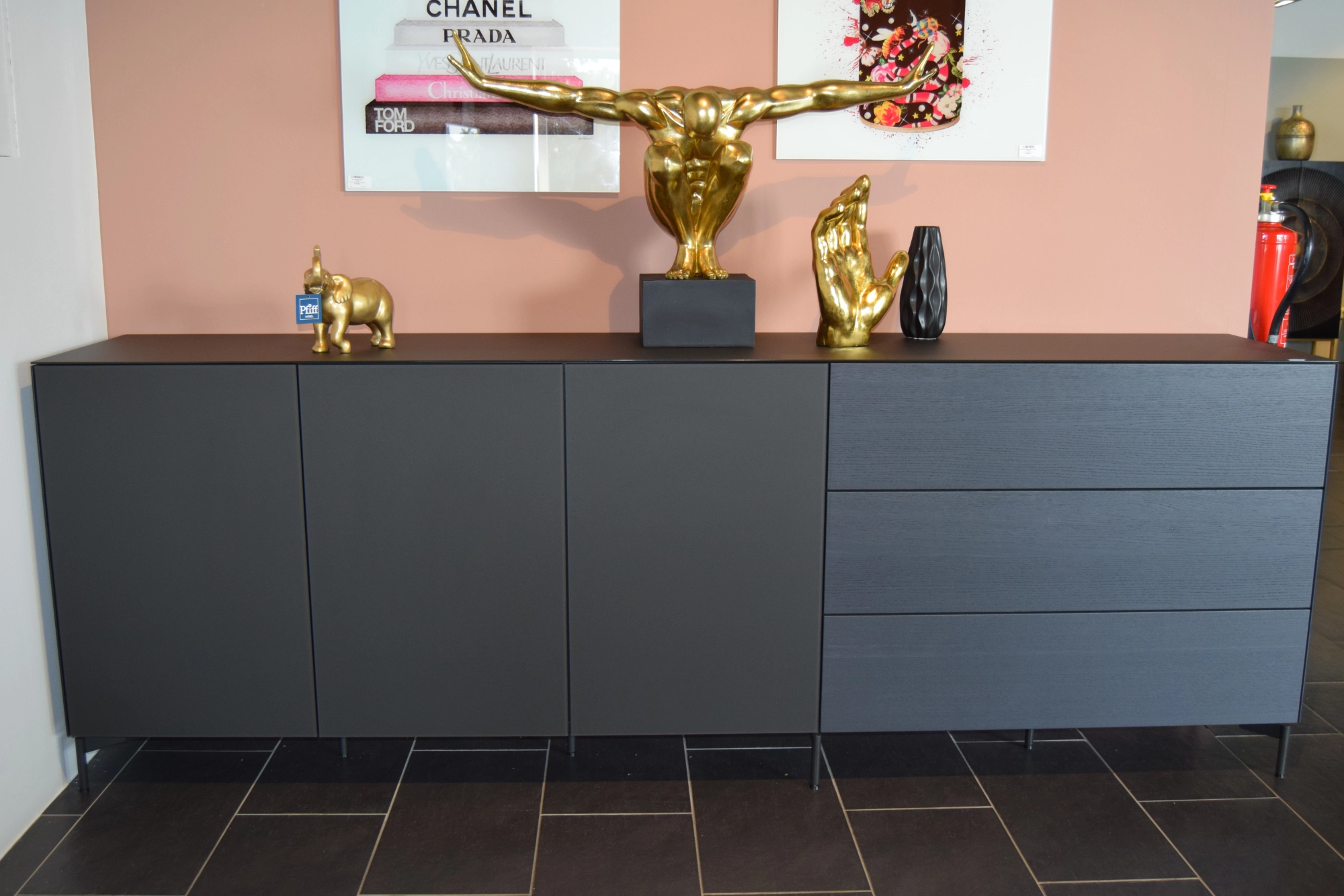 Spectral TV-Möbel Side – Eleganz in Schwarz für Ihr Wohnzimmer
