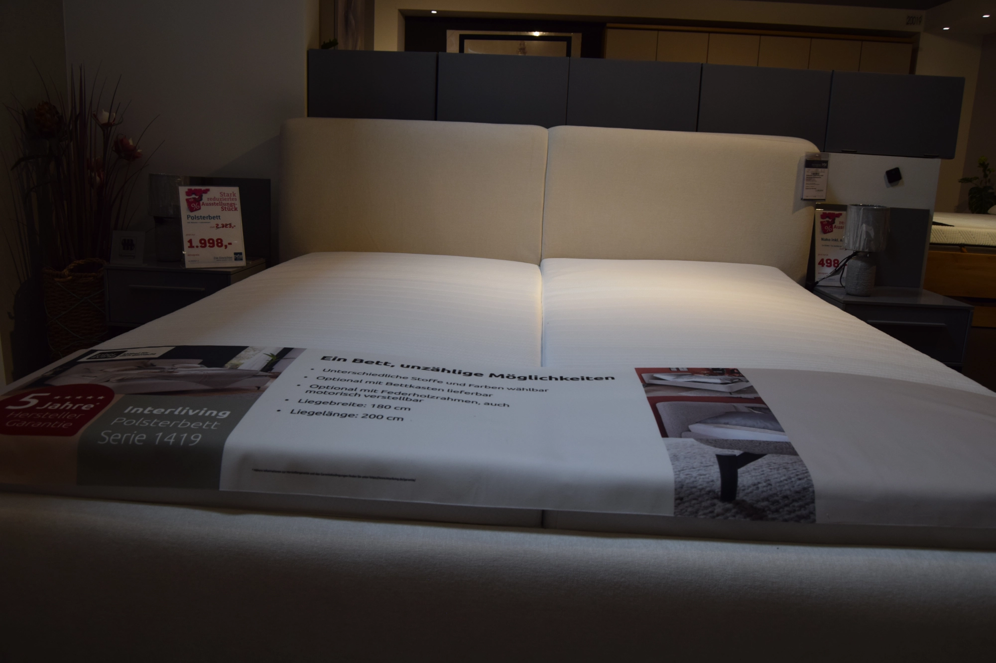 Polsterbett Interliving 1419 – Stilvolles Design für Ihr Schlafzimmer