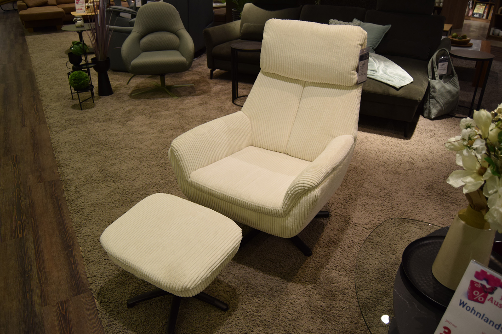 Sessel Medina mit Hocker