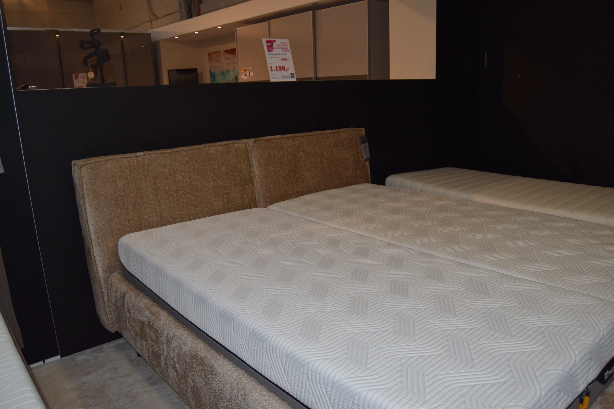 Polsterbett Interliving 1417 – Stilvolles Komfortbett für Ihr Schlafzimmer